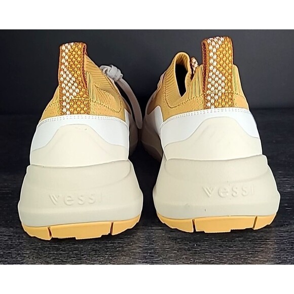 Vessi Stormburst Low Top Men Size 9 Waterproof Sneakers Orange White NEW - RARE